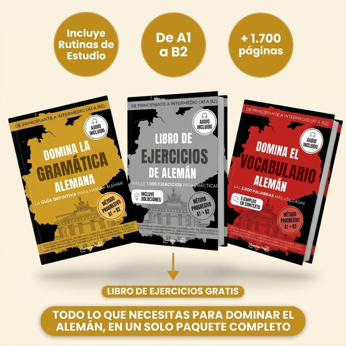 Kit Esencial de Alemán A1-B2