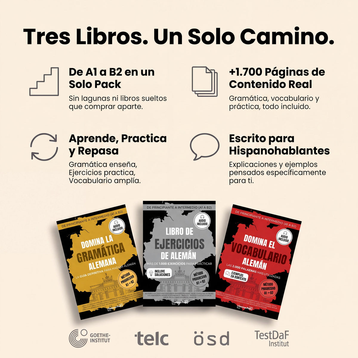 Kit Esencial de Alemán A1-B2